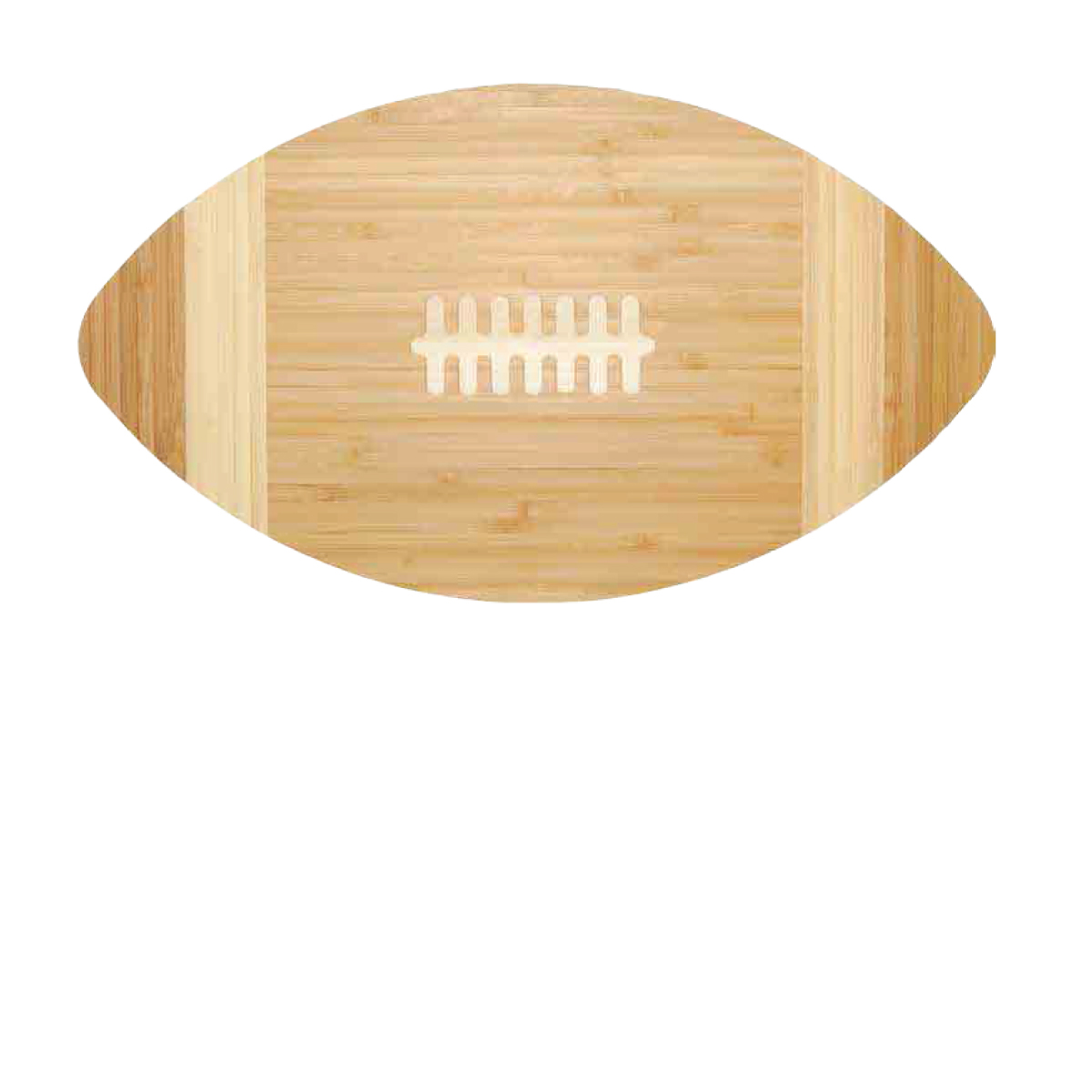 Laser Engraved 1 Location Bamboo Football Cutting Board