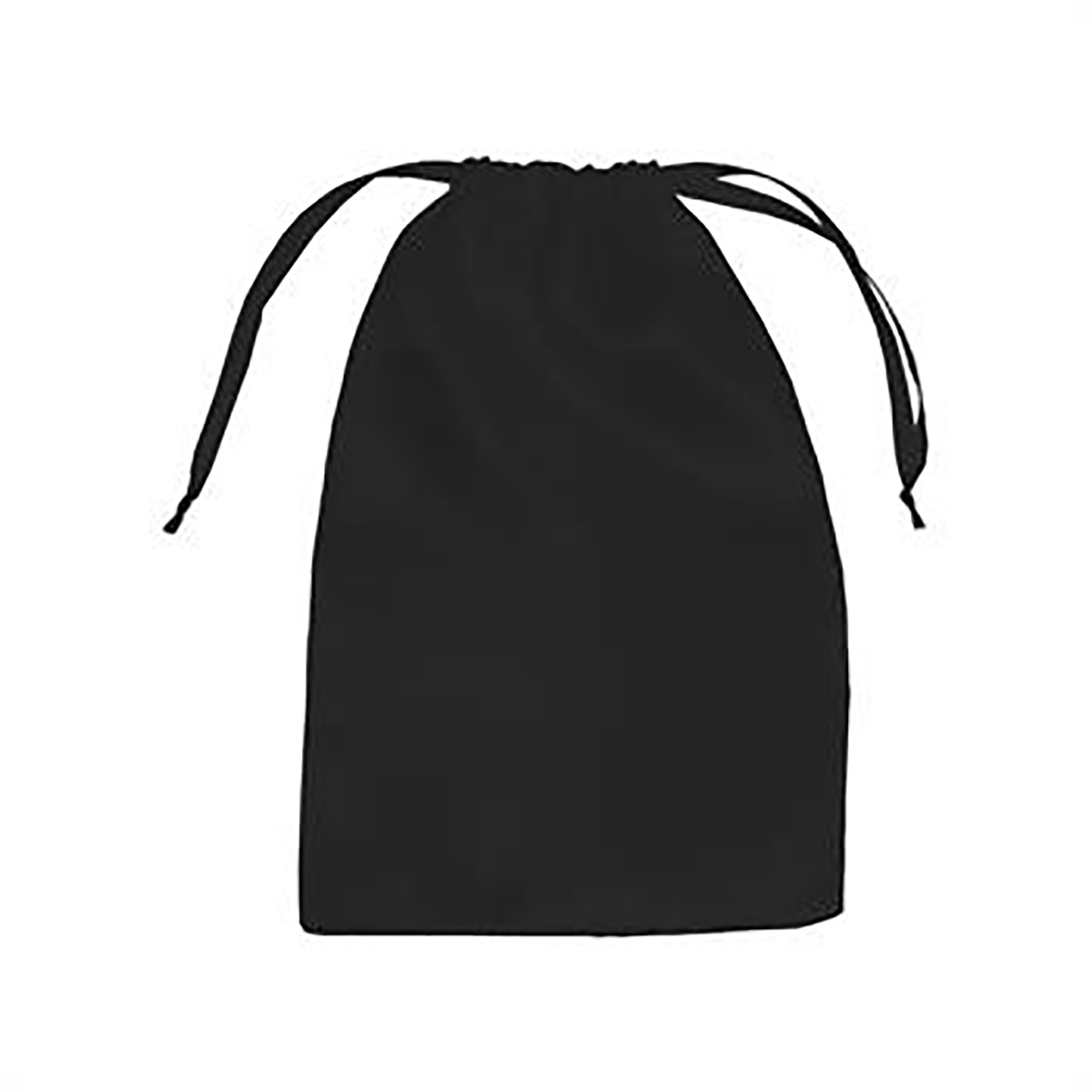Black Large Satin Amenity Pouch (6x9) 