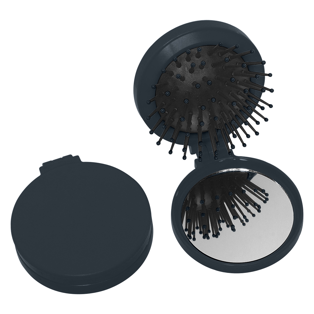 Black Brush And Mirror Compact