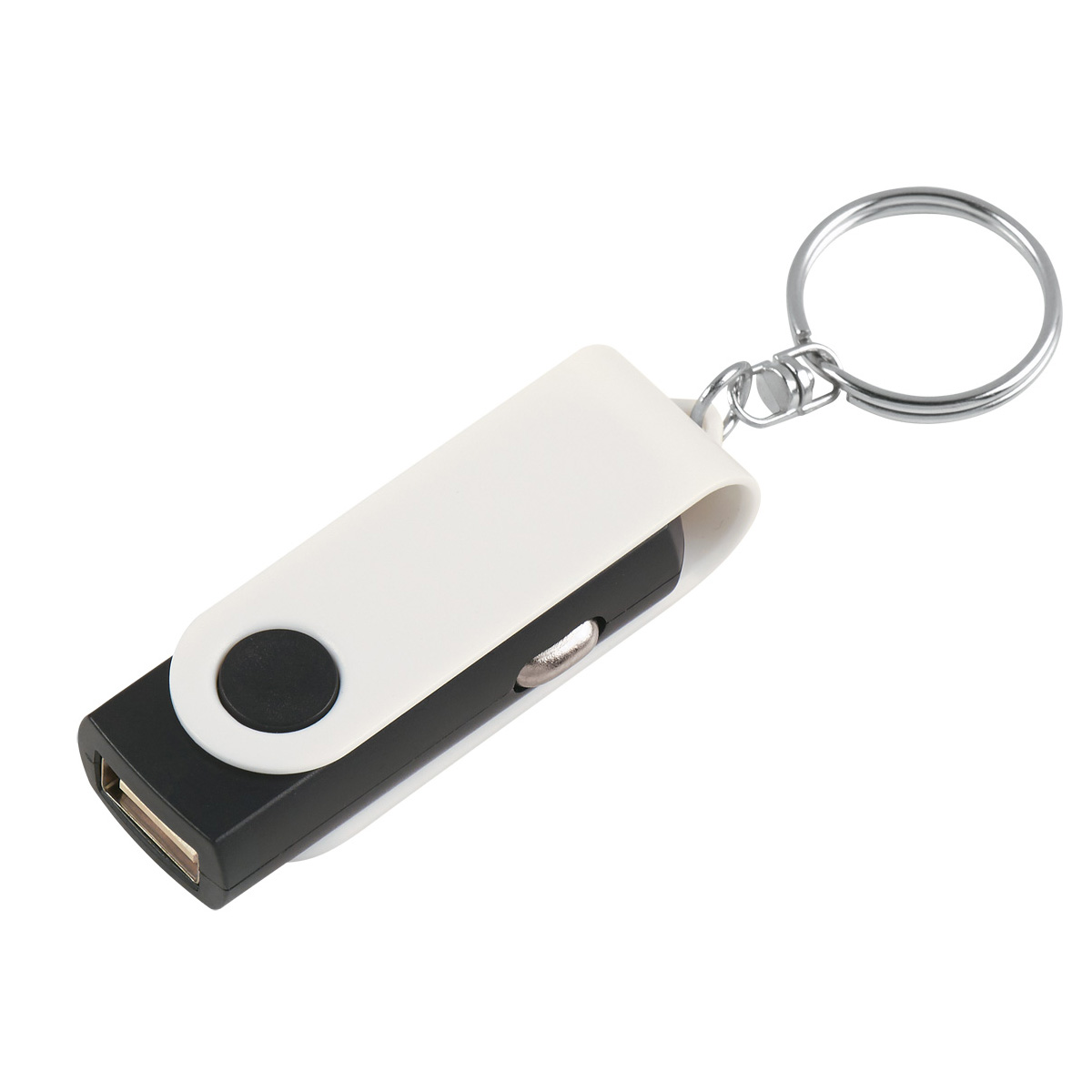 Black / White Swivel Car Charger