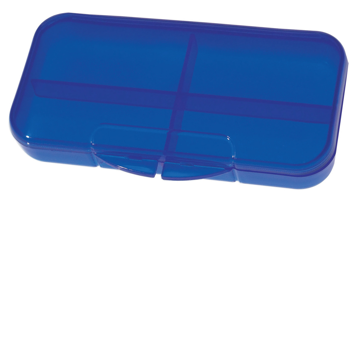 Blue Rectangular Shape Pill Holder