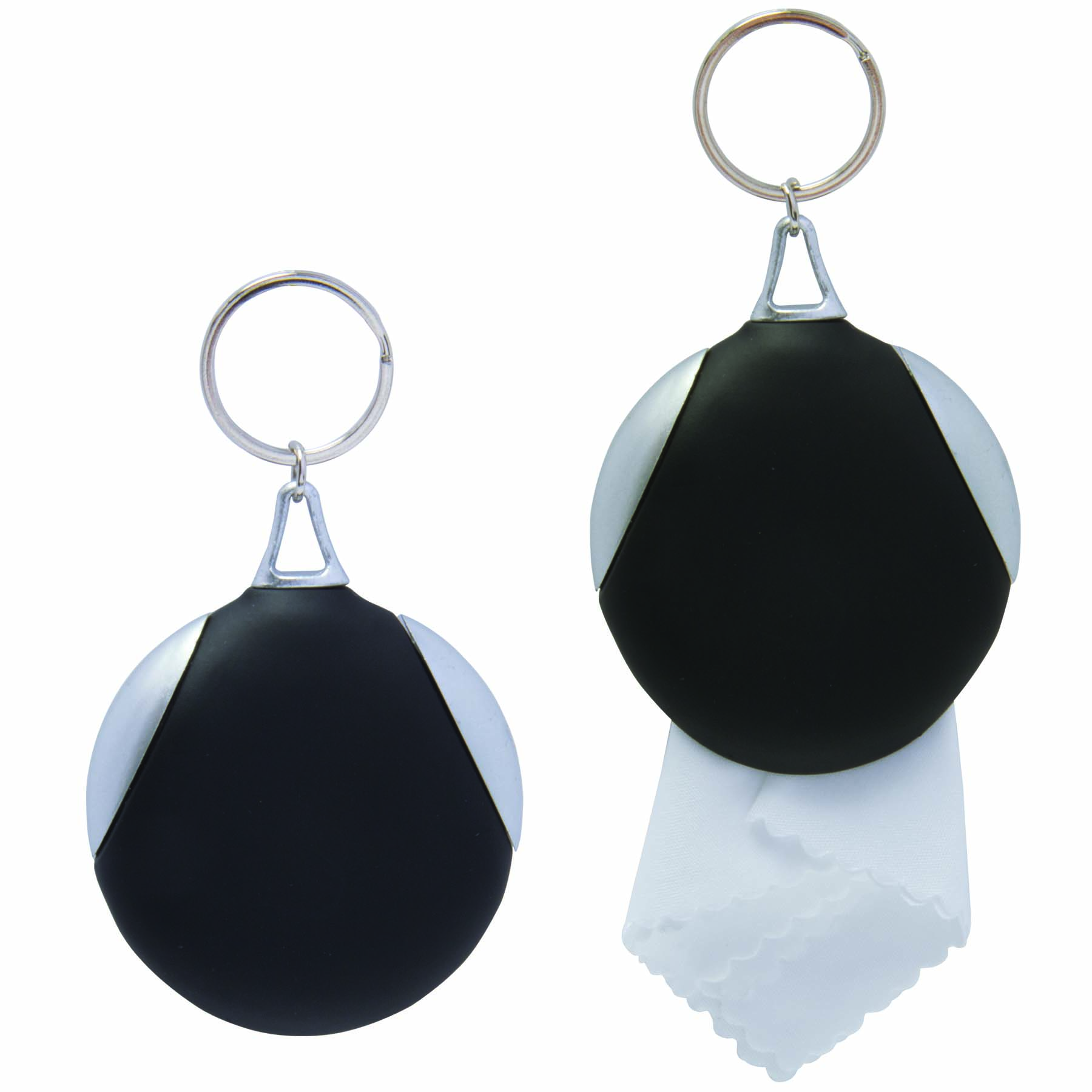 Black Microfiber Keeper Keytag