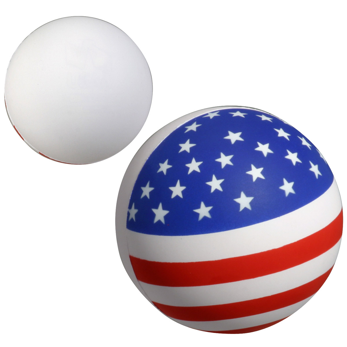 Screen Print 1 Color 1 Location Patriotic Stress Ball