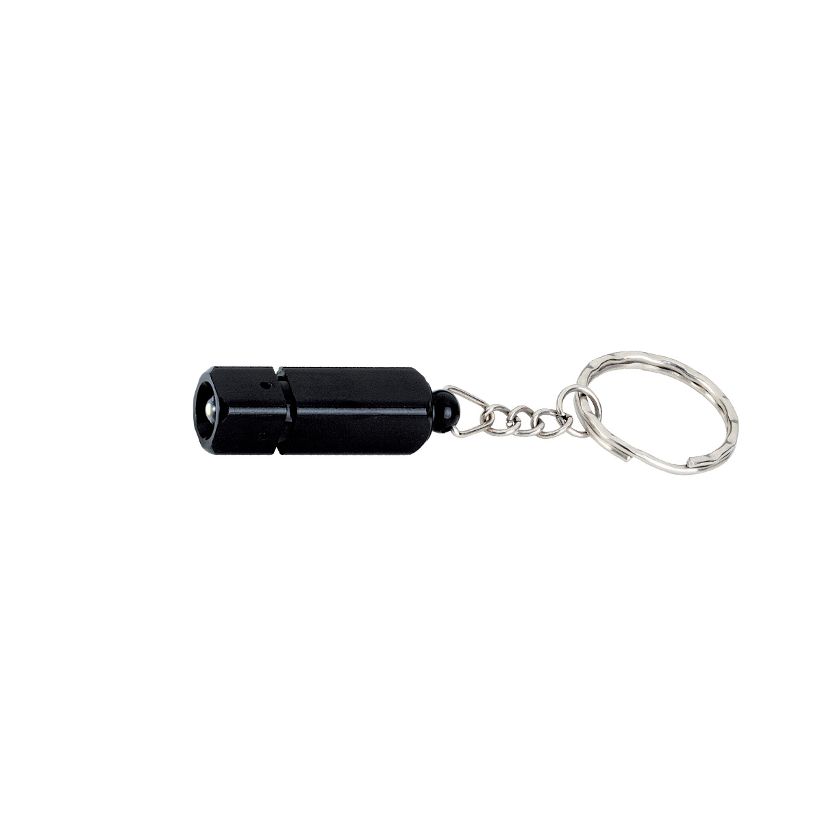 Black Aluminum LED Mini Light Keychain