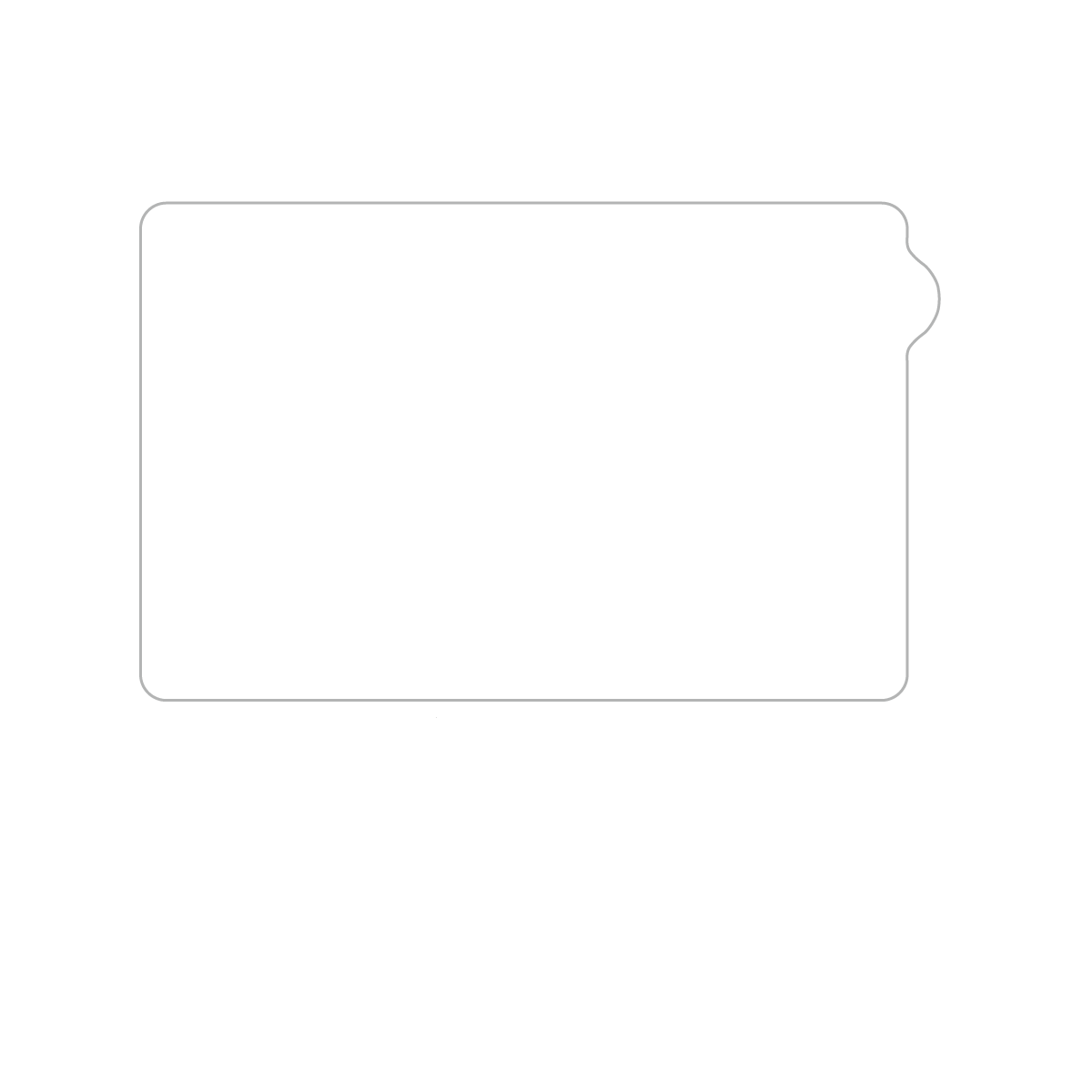 Cell Phone BIC® 4" x 3" Adhesive Die Cut Notepad, 25 sheet