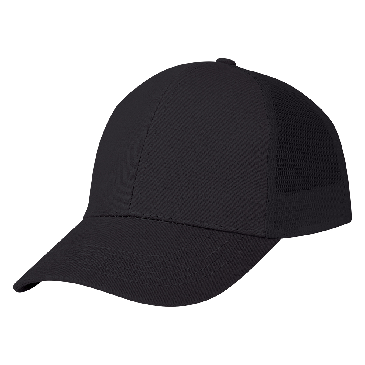 Black Solid Mesh Back Price Buster Cap