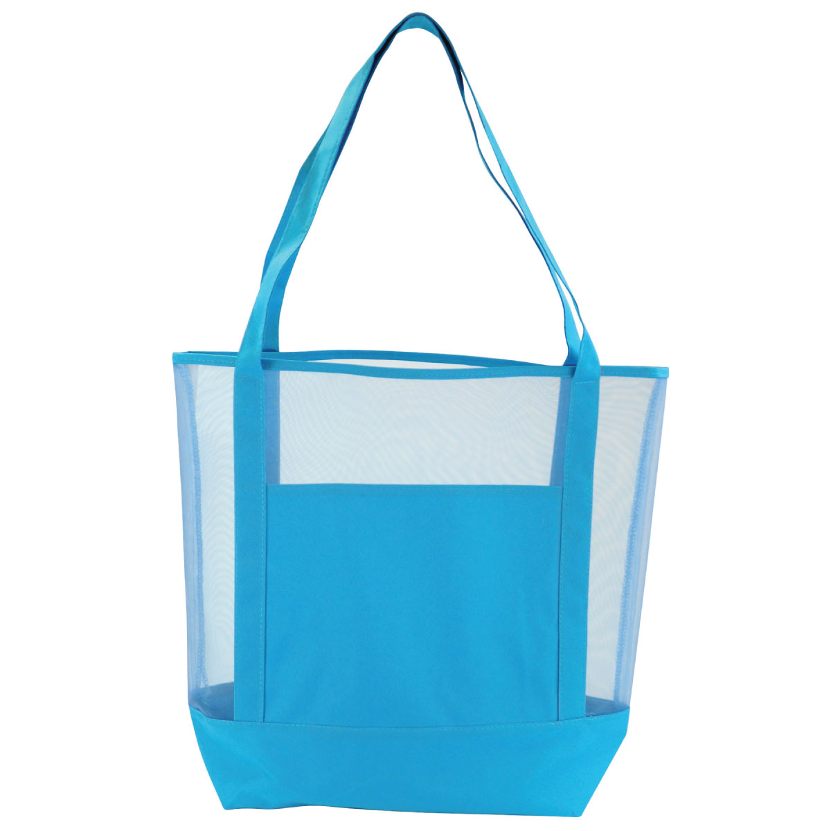 Aqua Paparoni Tote Bag (17"W x 15"H)