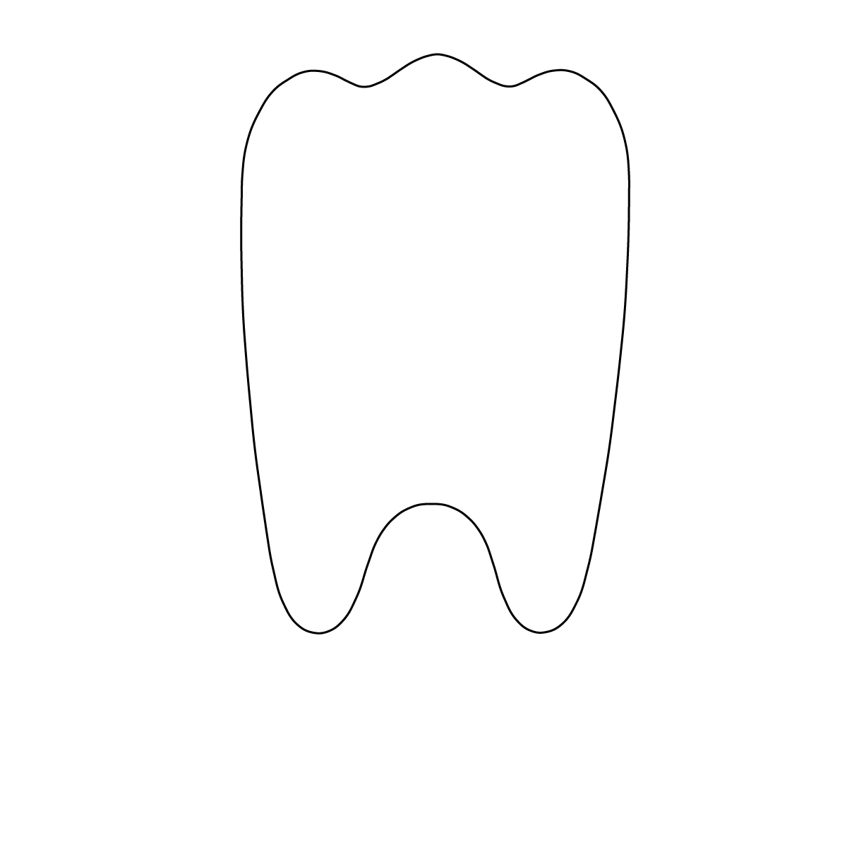 Screen Print 1 Color 1 Location Tooth Shaped Emery Board
