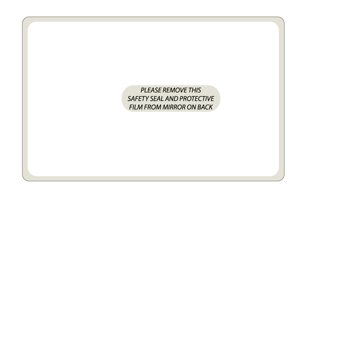 Full Color Process 1 Location Credit Card Floss with Mirror