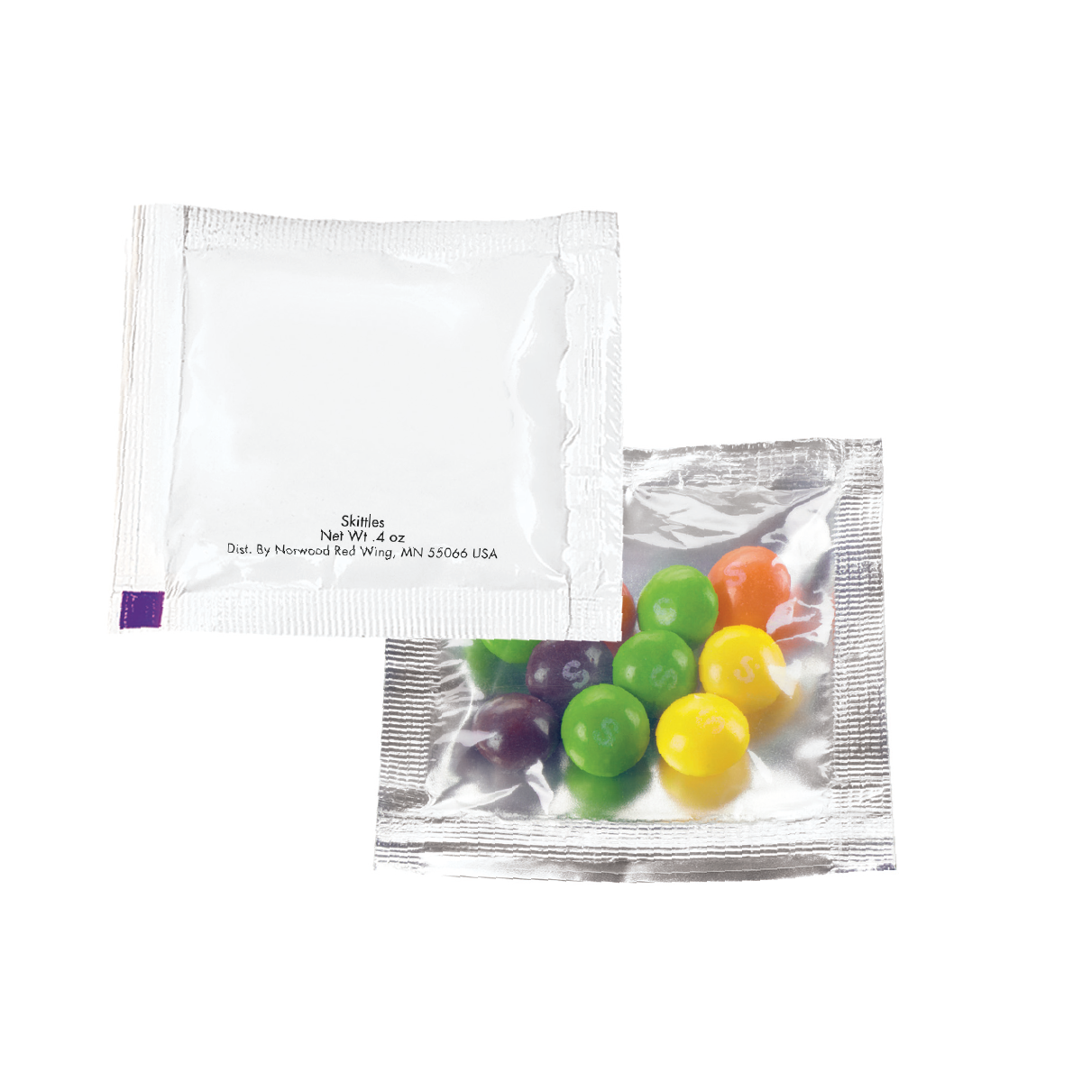 Full Color 1 Color 1 Location Skittles 3"x3" Treat Packet