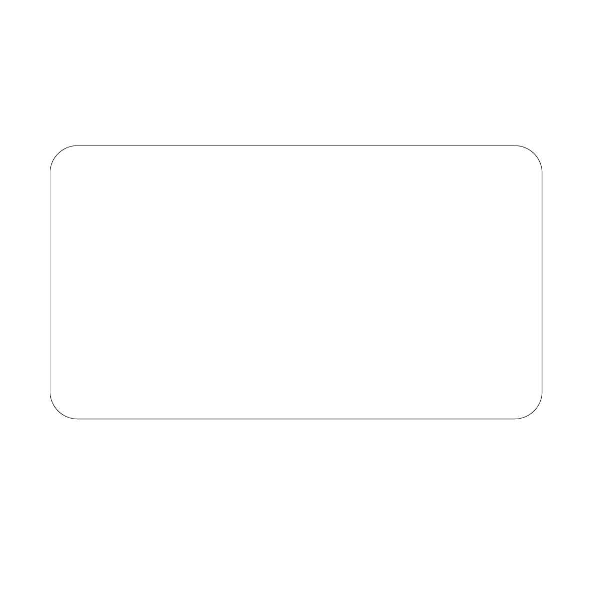 Rounded Business Card Magnet (20 Mil)