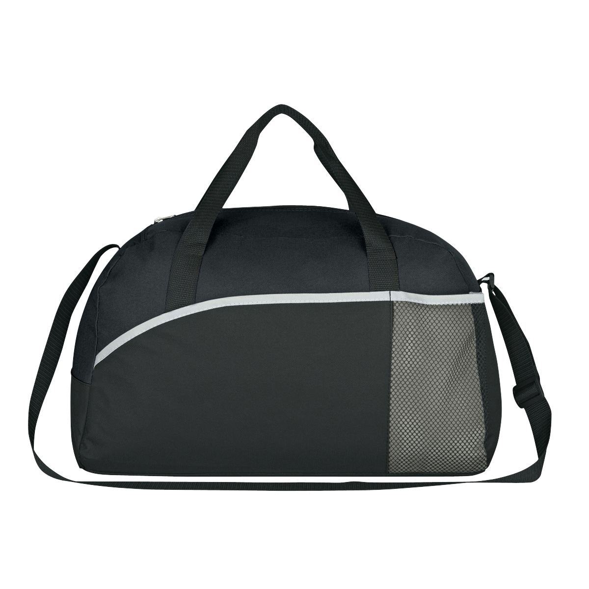 Black with Gray Trim Executive Suite Duffle Bag 