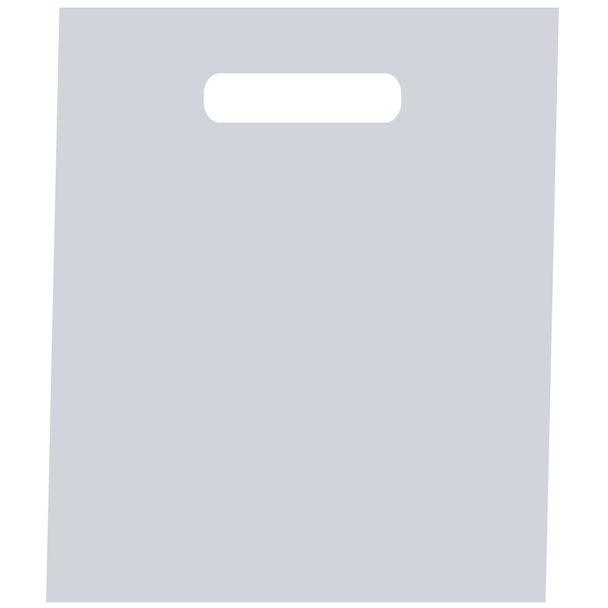 White Digital Full Color Die Cut Bag