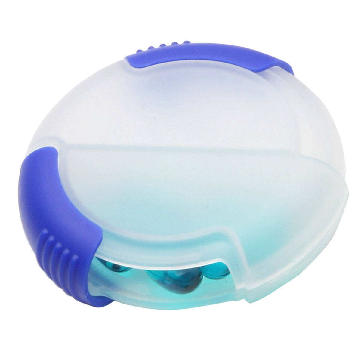 Clear/Blue Double Slide Pill Box