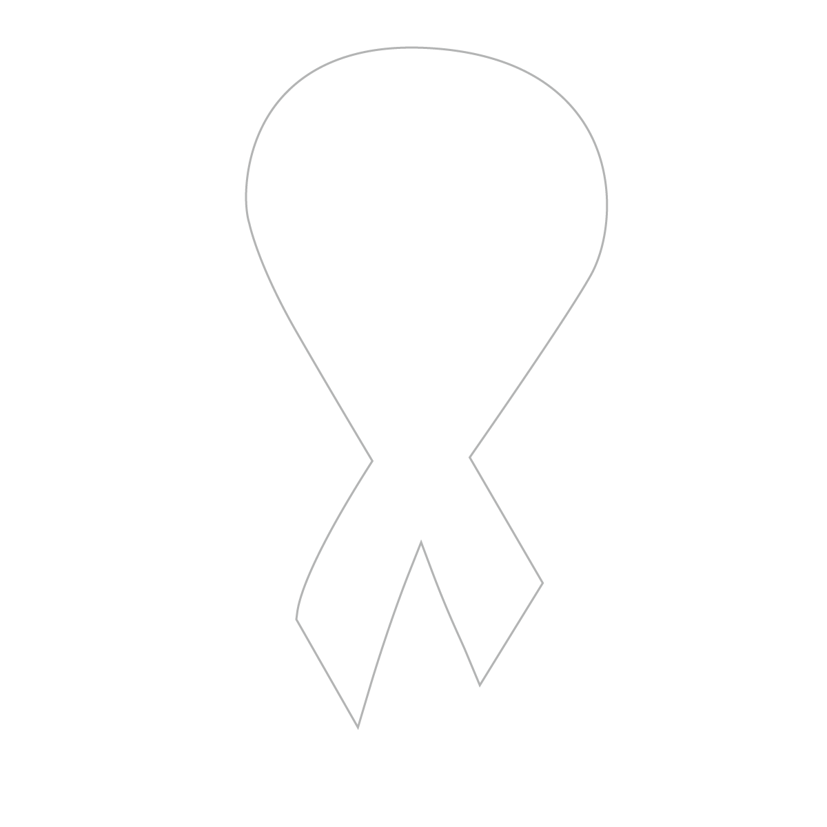 Full Color Process 1 Location Awareness Ribbon Magnet