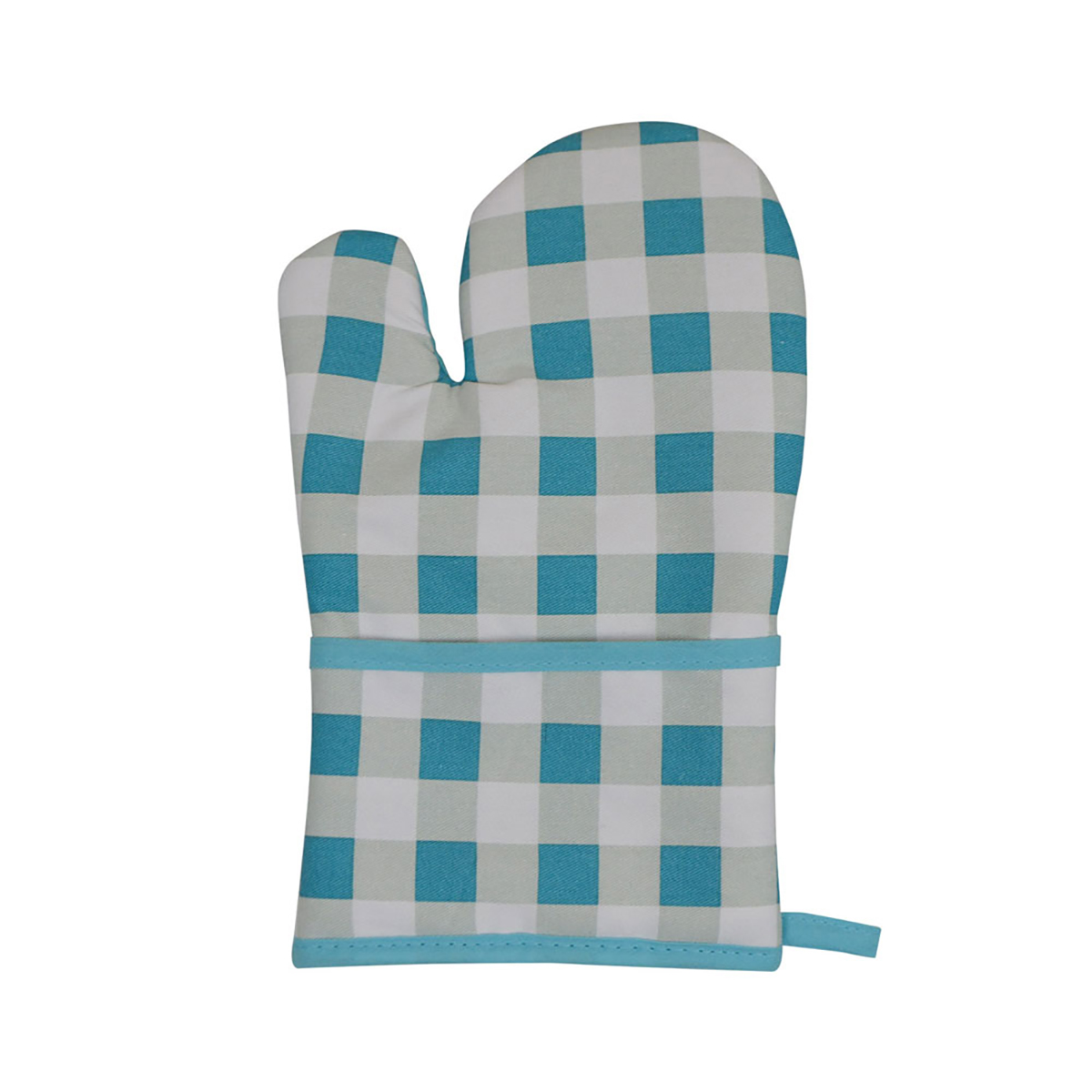 Blue Plaid Therma-Grip Oven Mitts