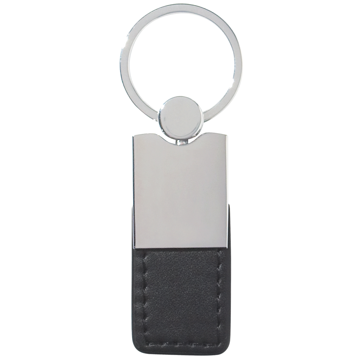 Silver w/Black Metal Key Tag