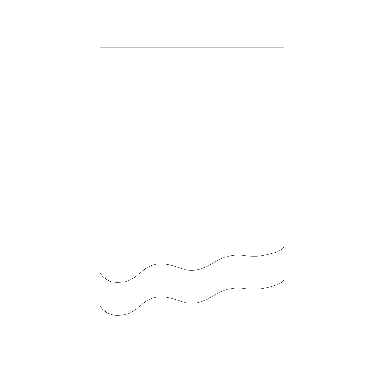 Angled Wave BIC® 4" x 6" Adhesive Beveled Notepad