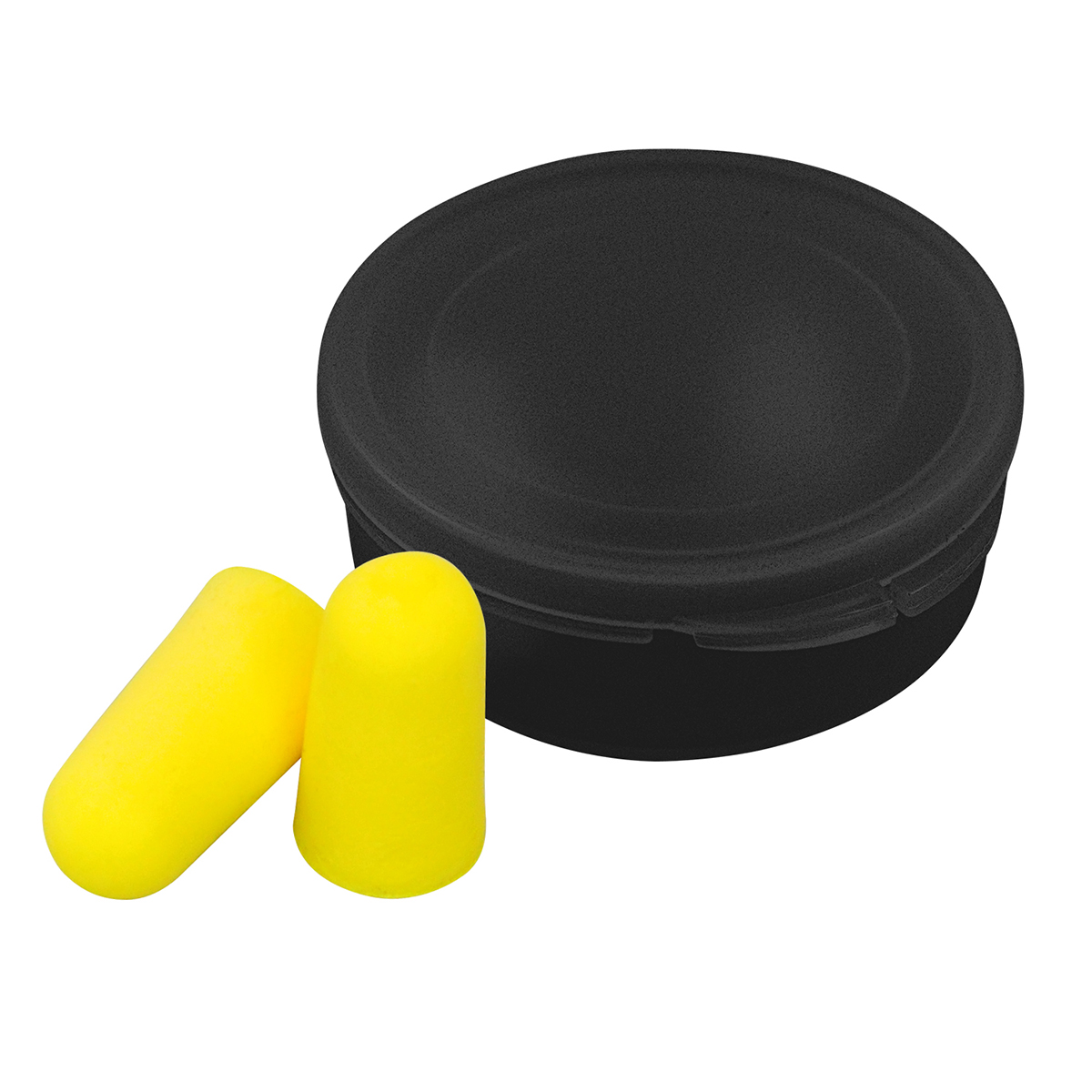 Black Ear Protection in Round Case