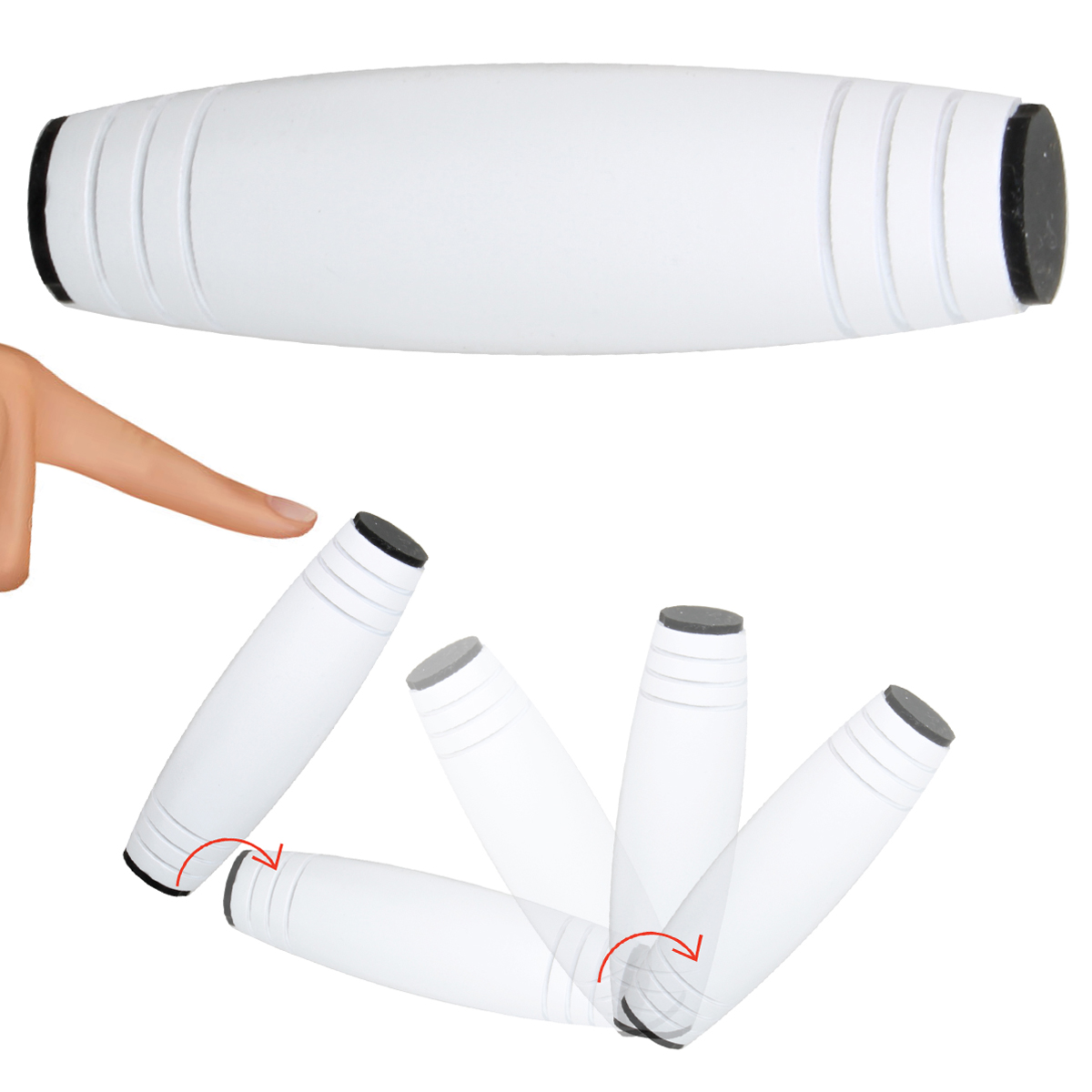 Black/White Barrel Fidget