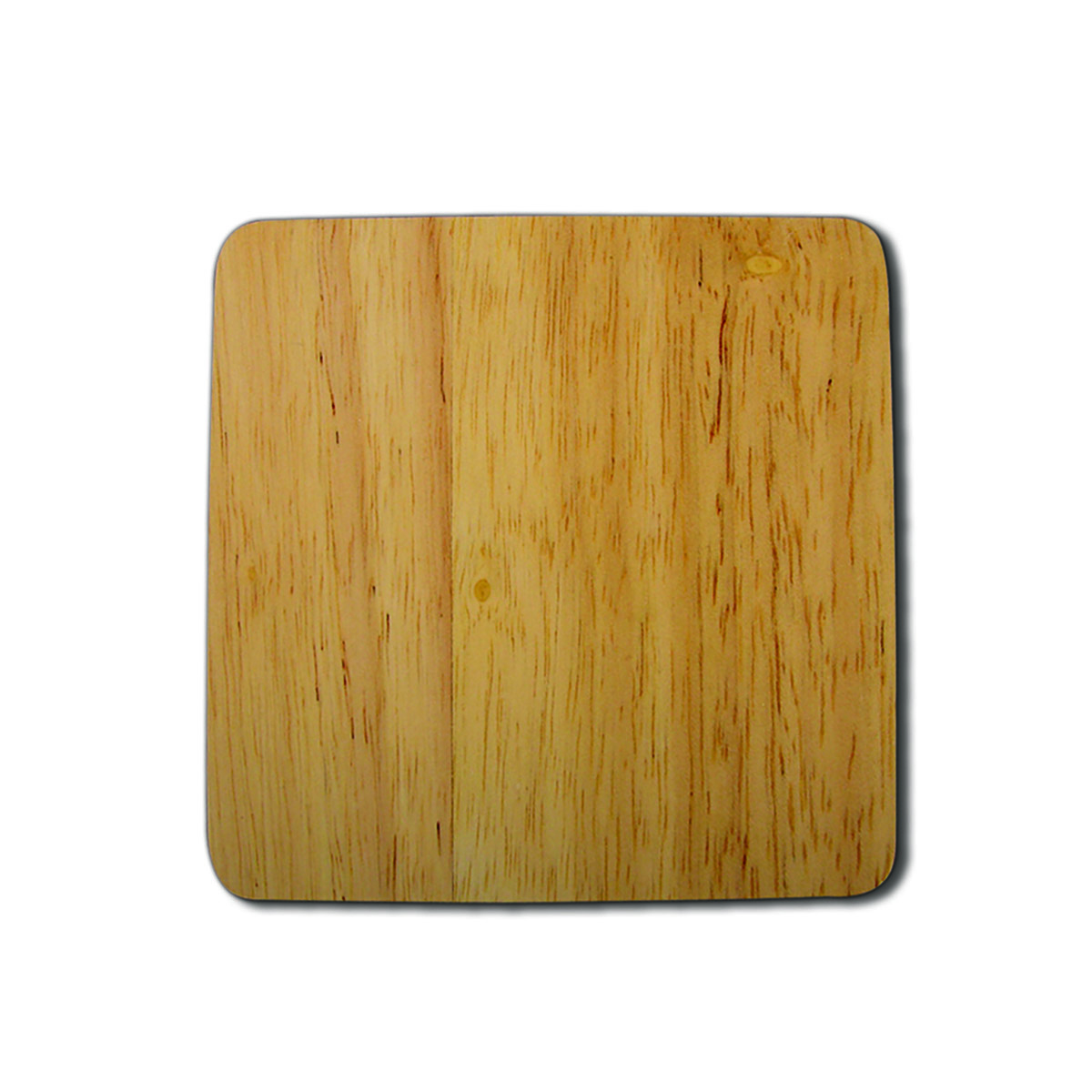 Natural Wood Square Bamboo Coaster	
