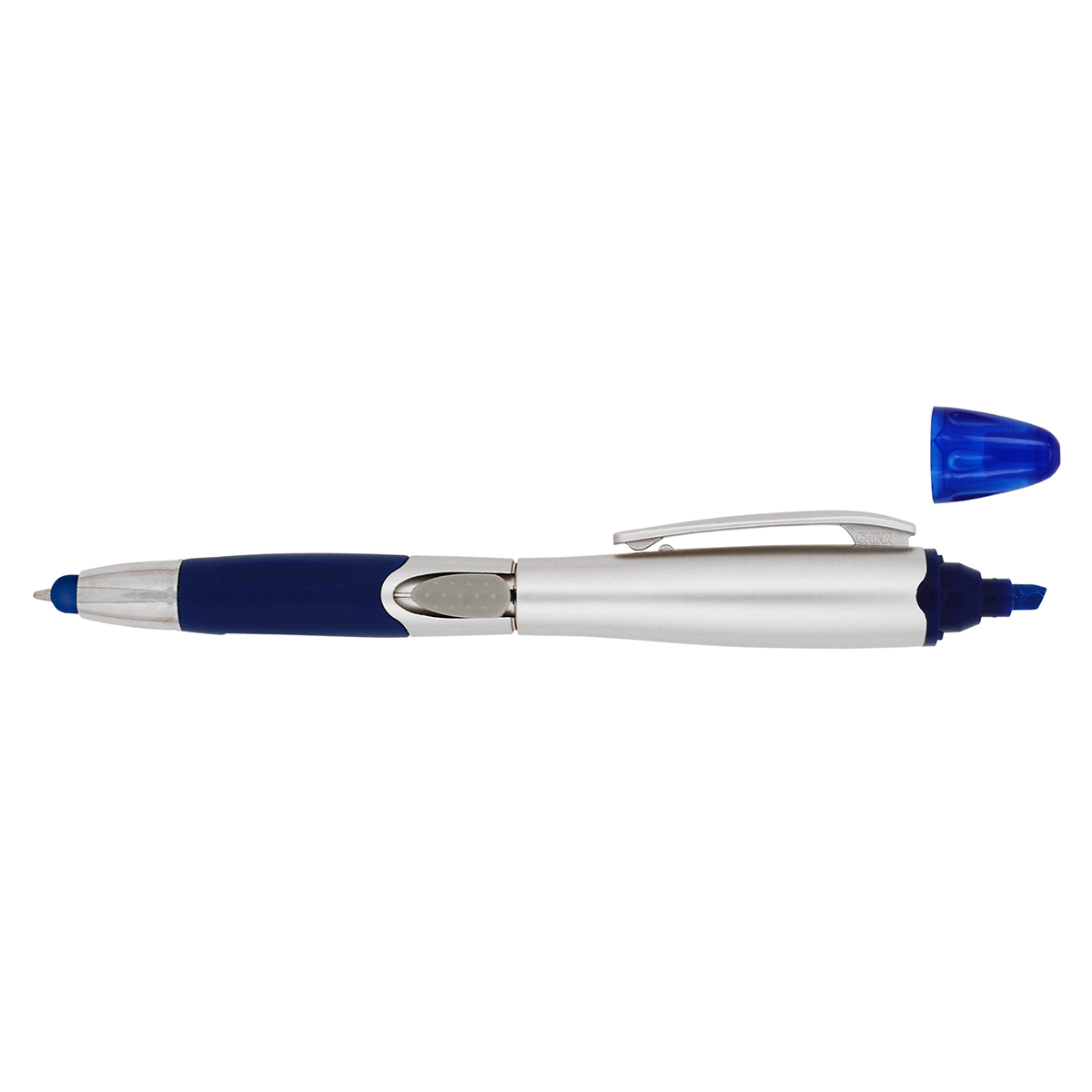 Blue Stylus Pen & Highlighter Combo