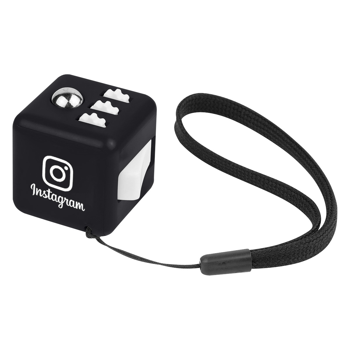 Black w/ White Accents Fun Cube
