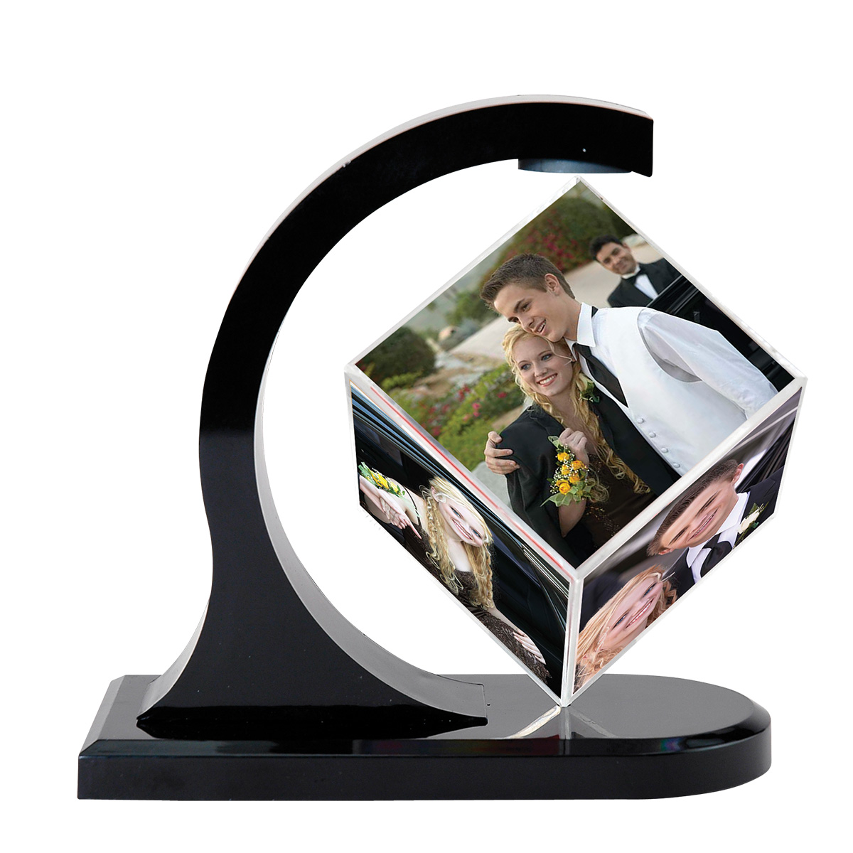 Black Magnetic Photo Cube Spinner   