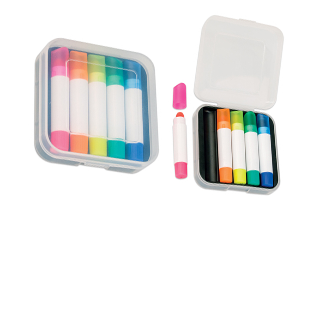 Screen Print 1 Color 1 Location 5 Piece Wax Highlighter Set