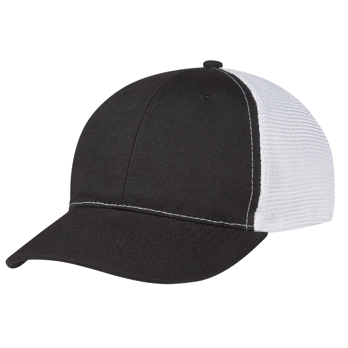 Black Two-Tone Mesh Cap