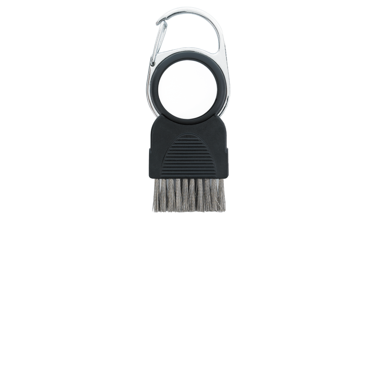 Black/White Golf Club Brush with Ball Marker