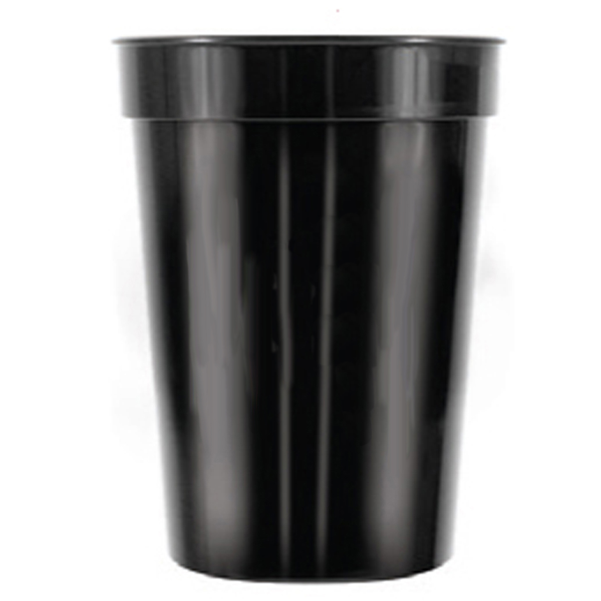 Black Smooth Stadium Cup (12oz)