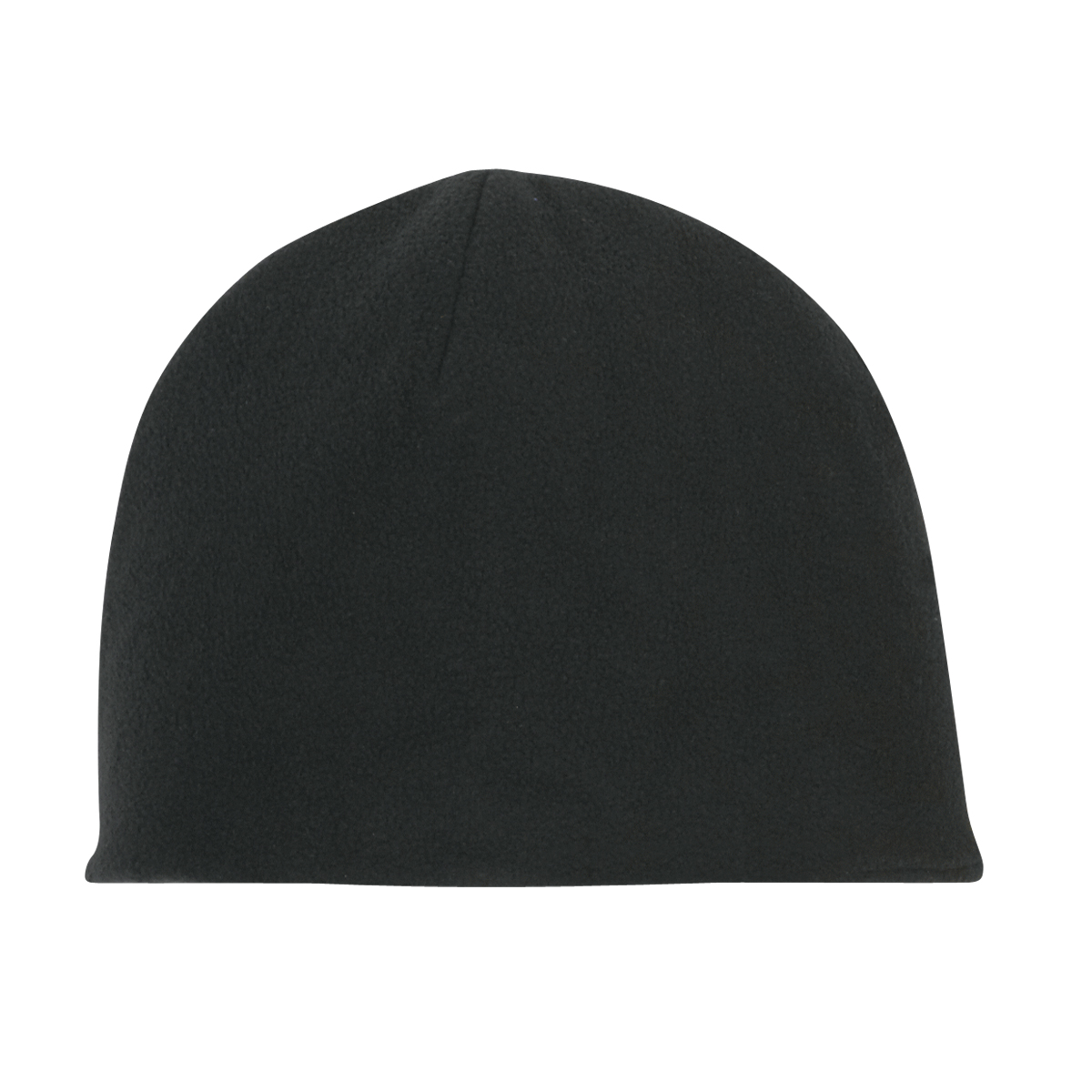 Black Double Layer Fleece Beanie