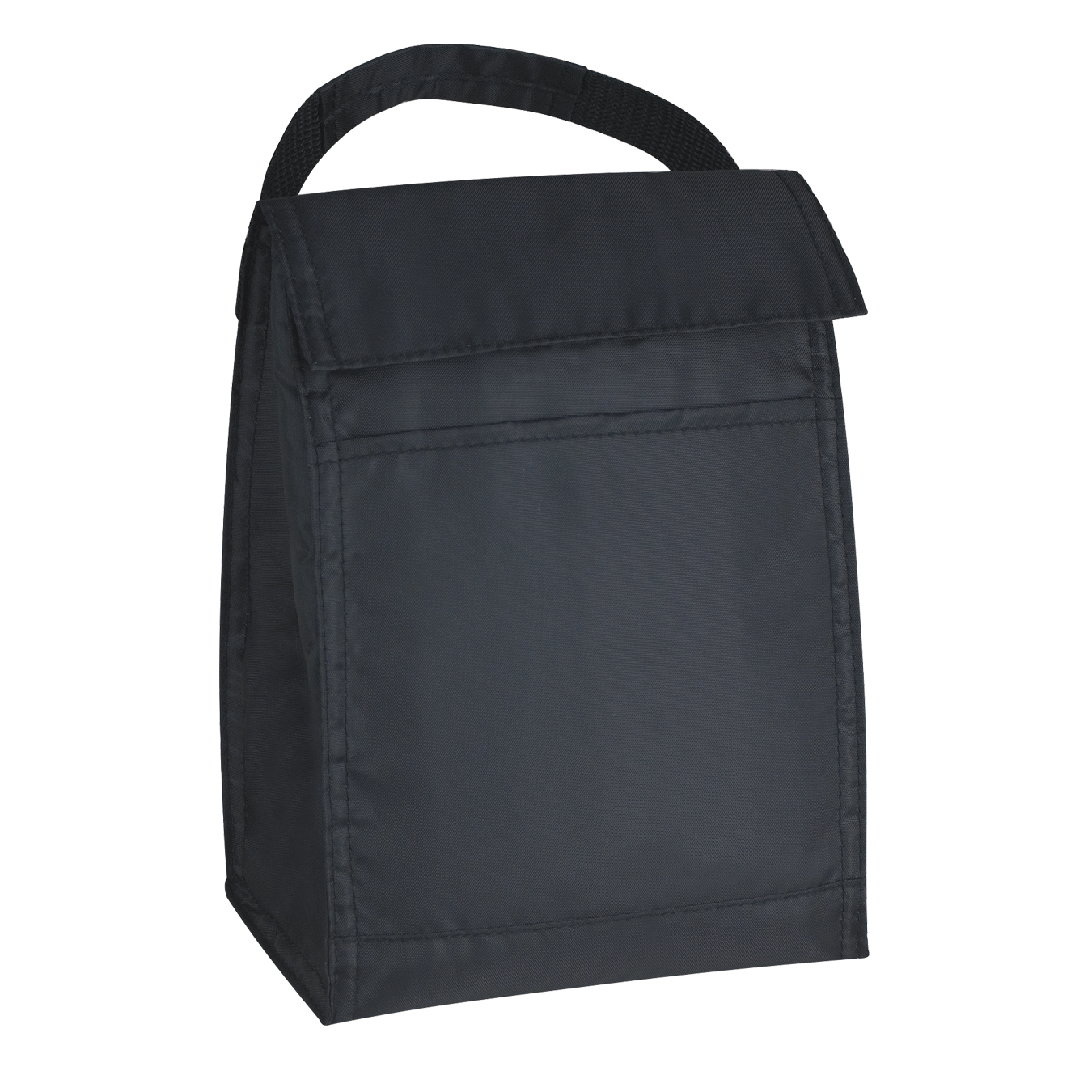 Black Budget Lunch Bag Cooler (6.875"W x 4.625"D x 9.5"H)