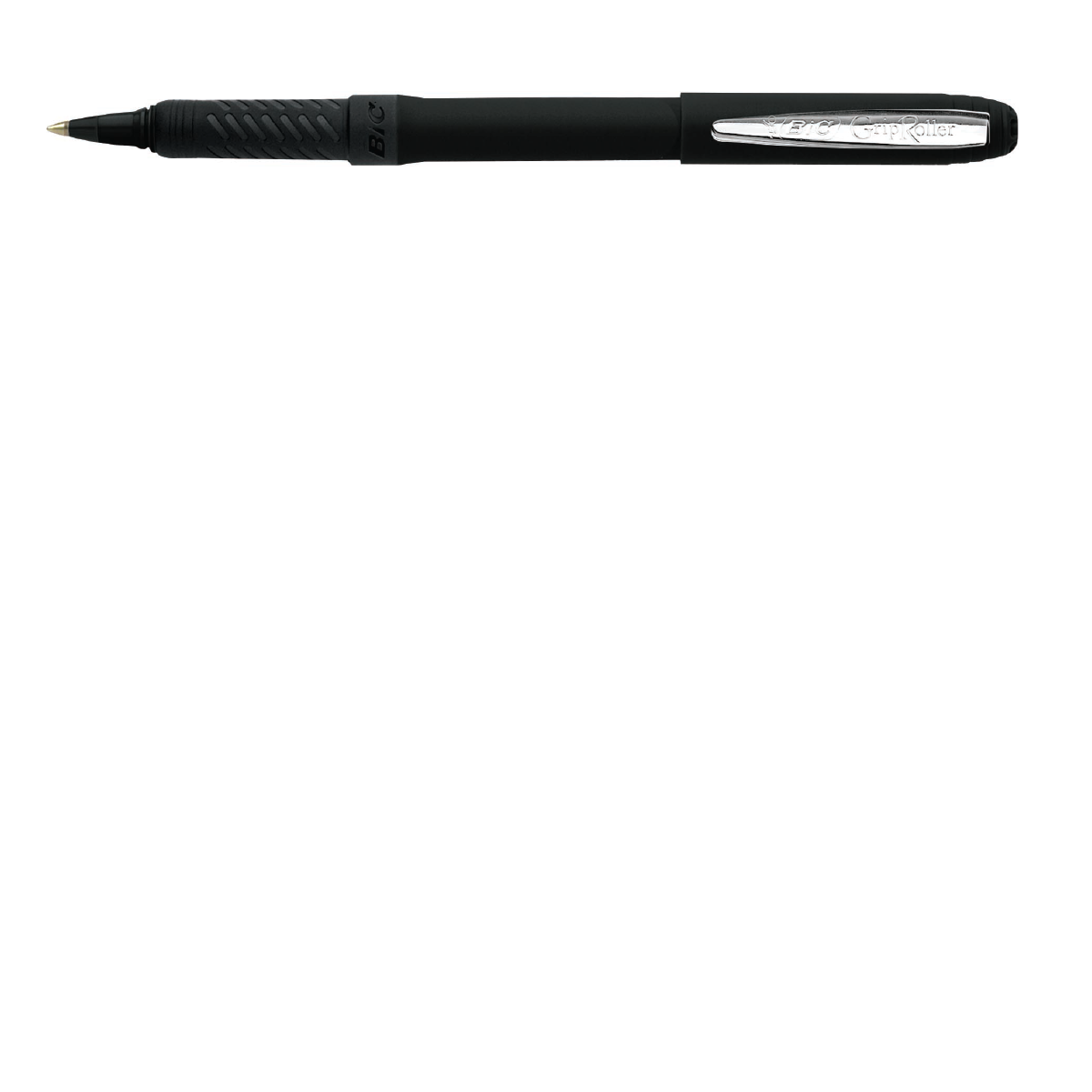 Black BIC Grip Roller Ball Pen