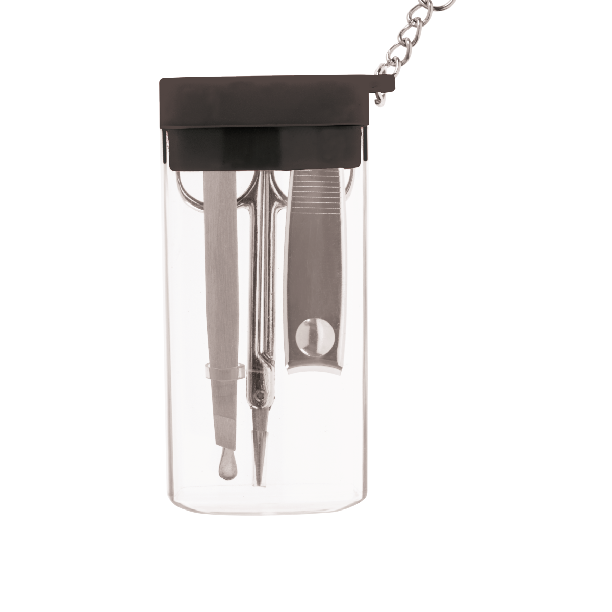 Clear/Black Manicure Set