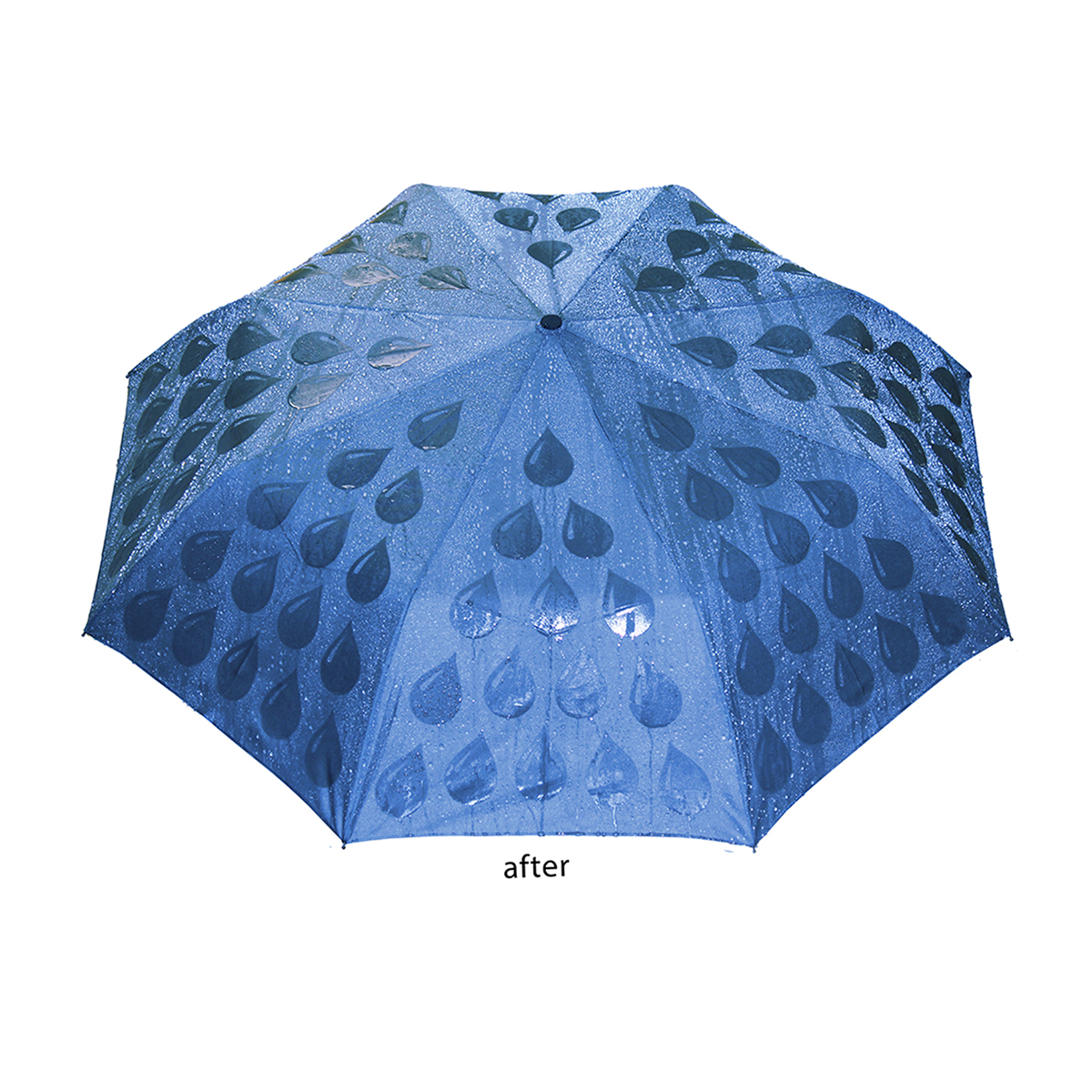 Blue Raindrops Mood Umbrella
