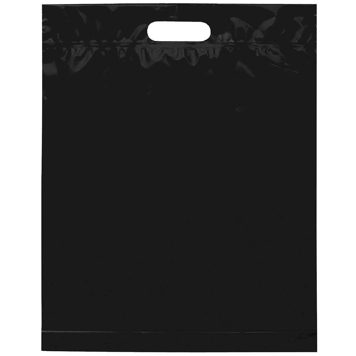 Black Die Cut Bag (15"W x 3"D x 19"H)