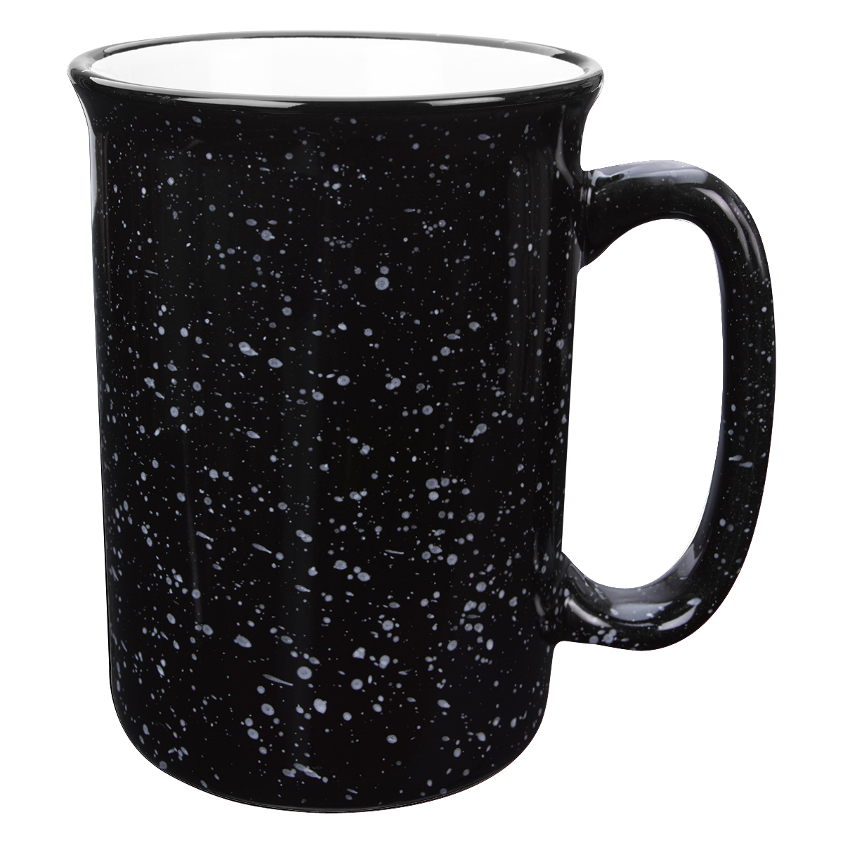Black Tall Campfire  Mug (14 oz)