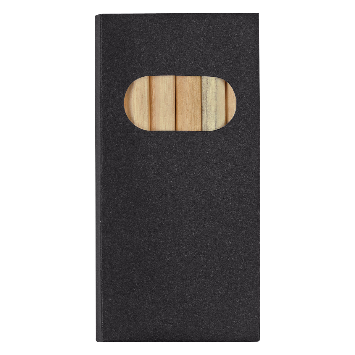 Black 6 Piece Colored Pencil Set 