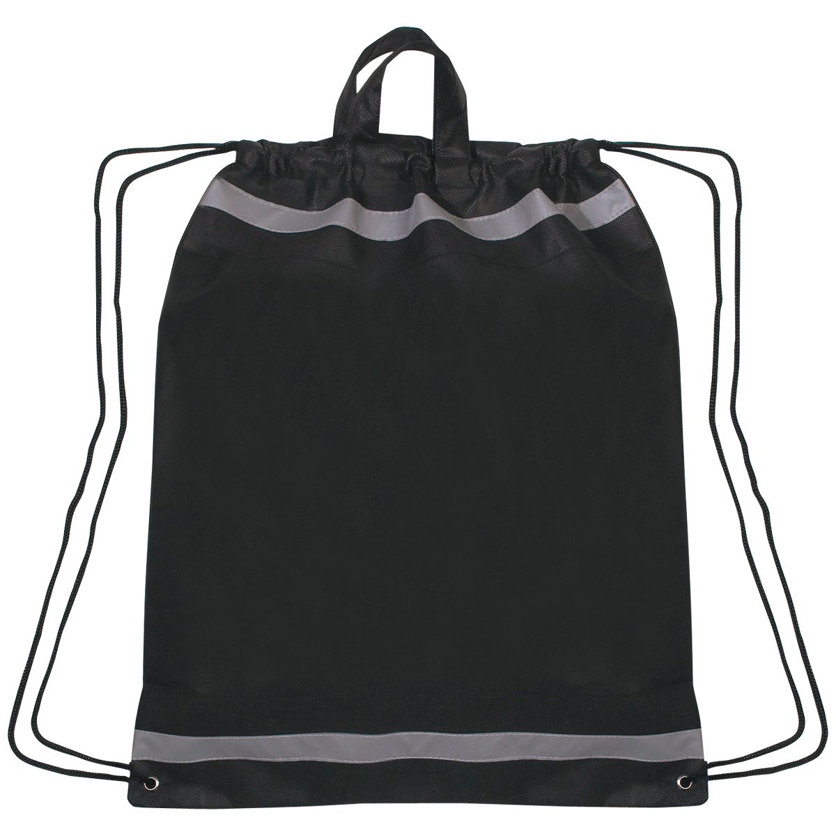 Black Non-Woven Reflective Sports Pack (17”W x 20”H)