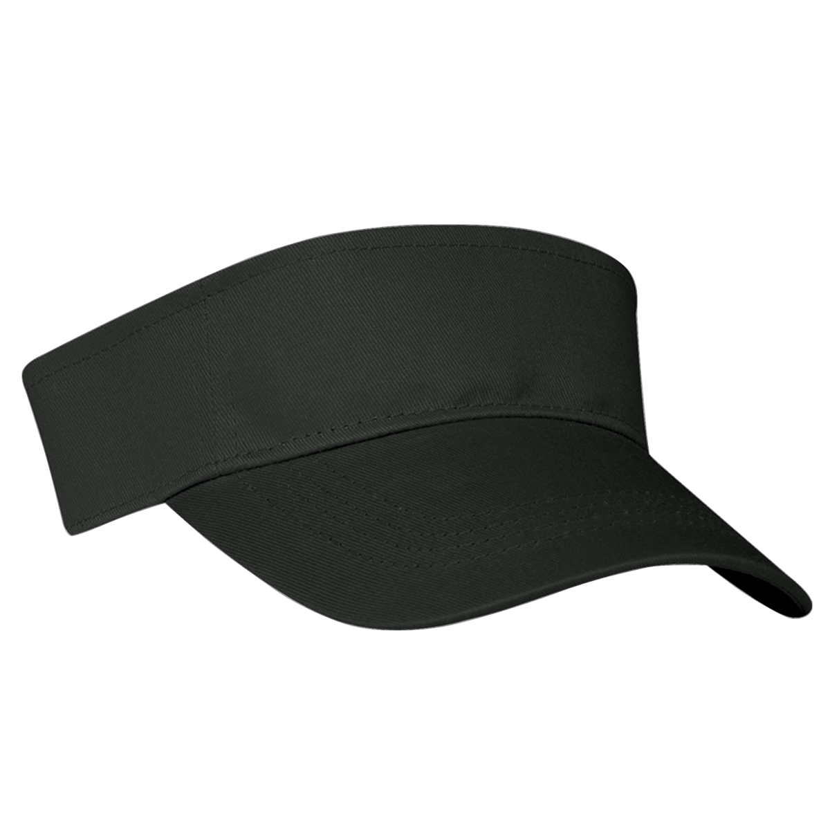 Black Cotton Twill Visor