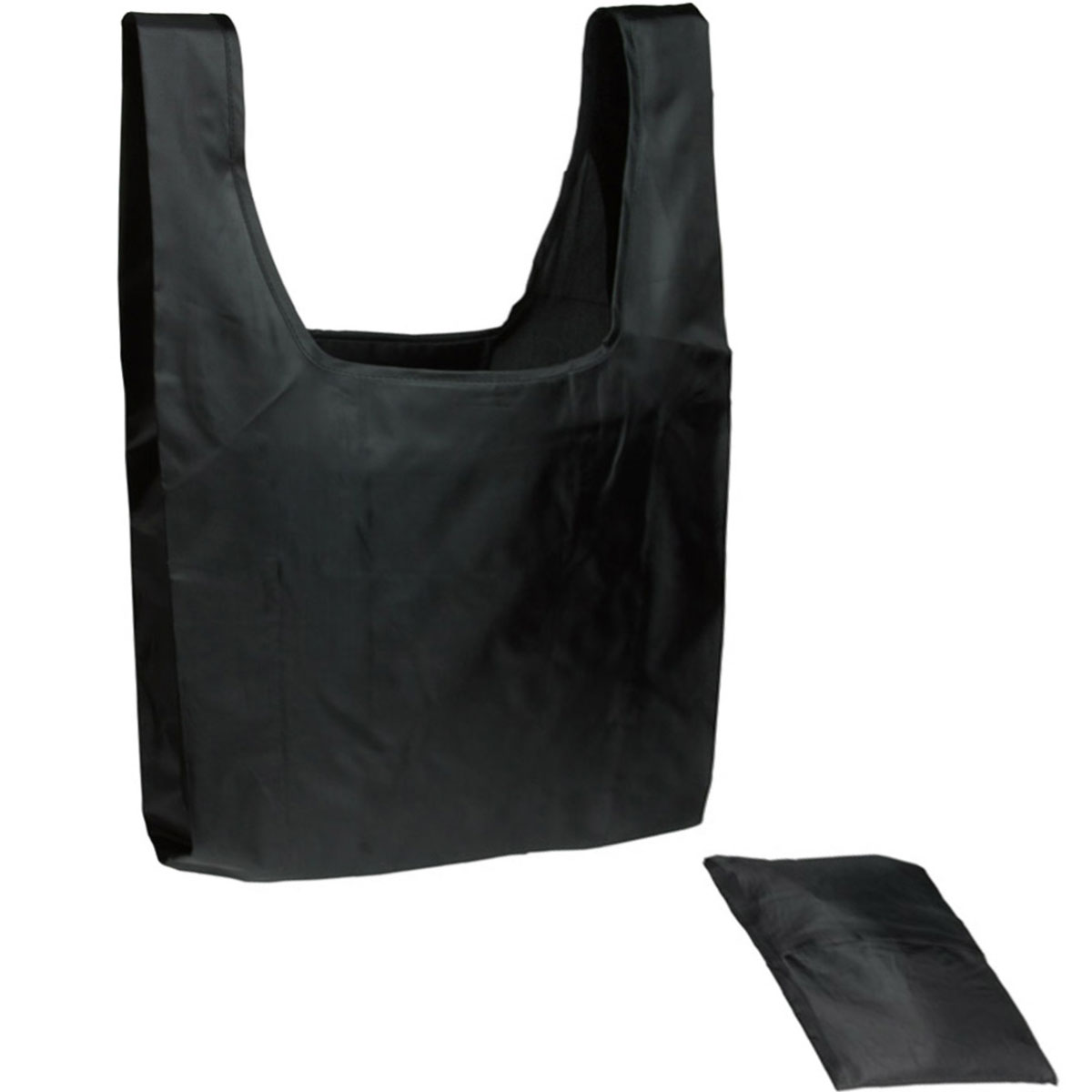 Black Tide Twister Folding Tote (16"W x 16"H)
