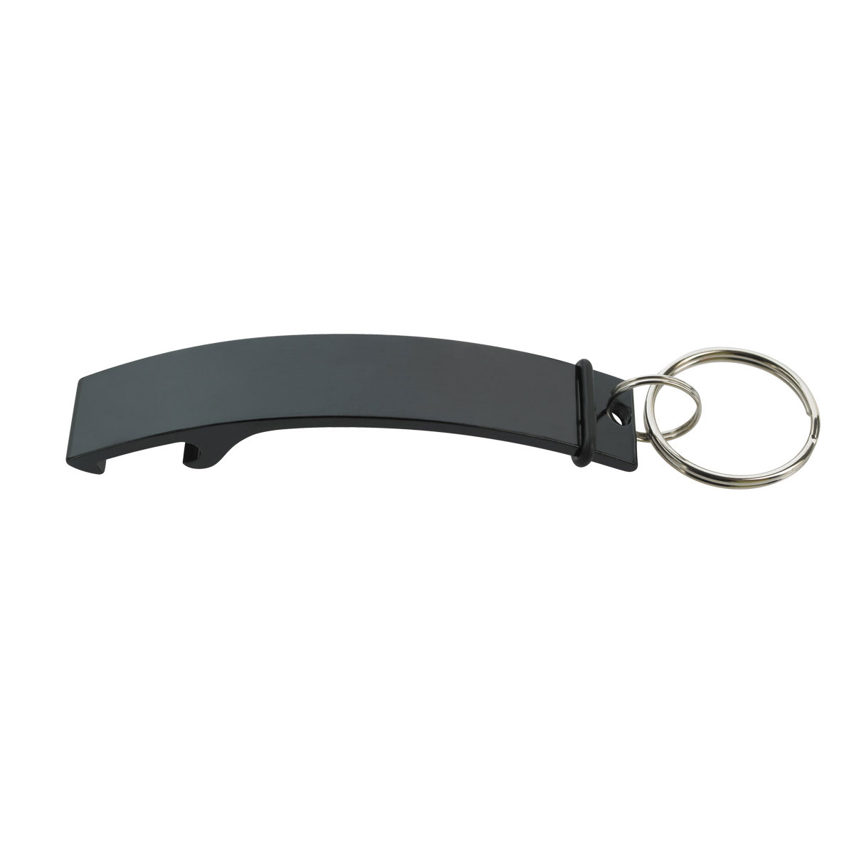 Black Curve Aluminum Bottle Opener 