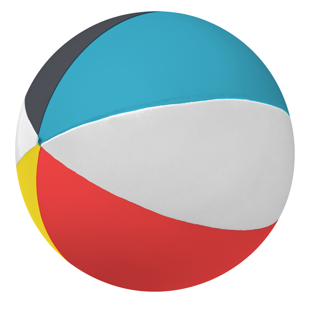 Screen Print 1 Color 1 Location Beach Ball Shape Stress Reliever