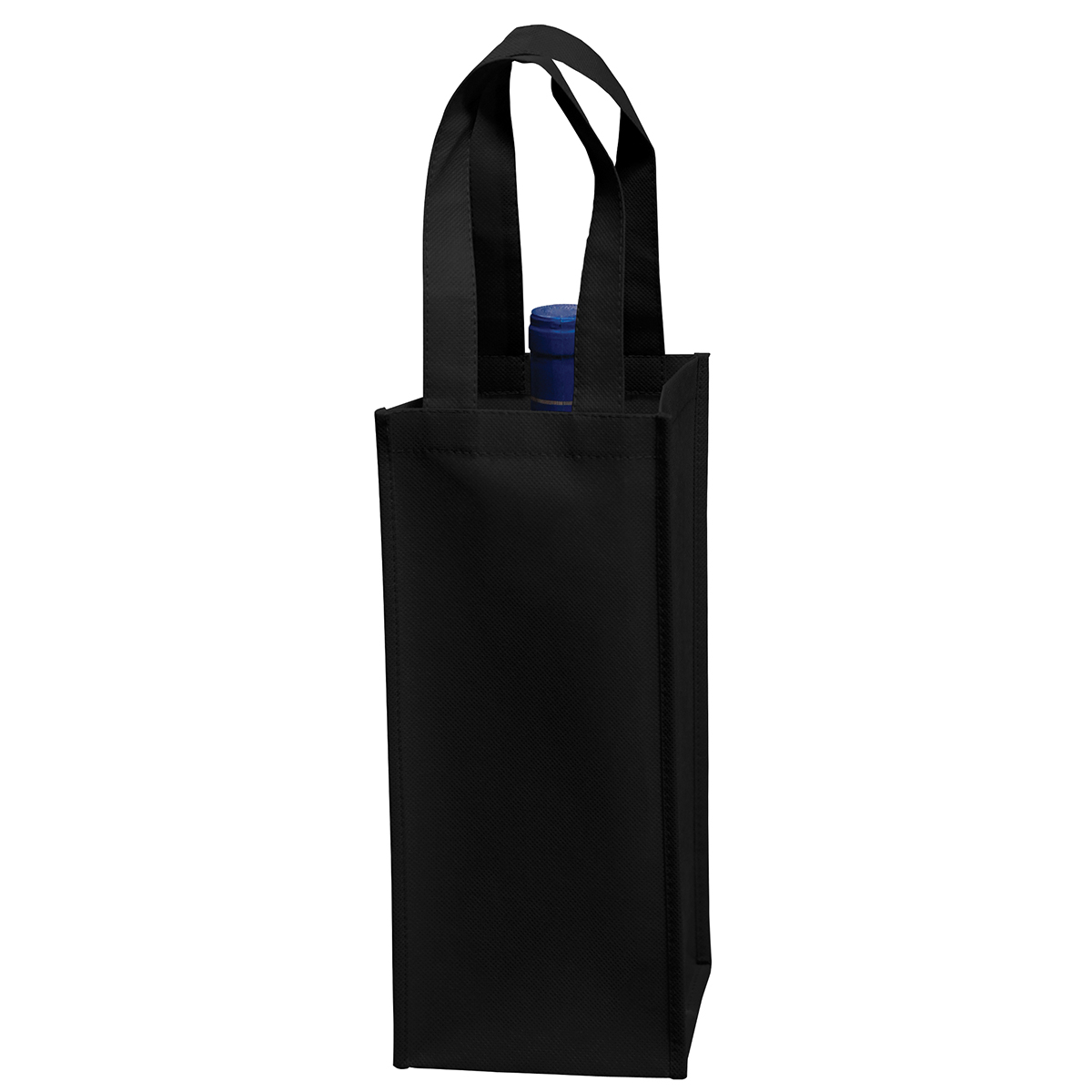Black Non Woven Wine Tote