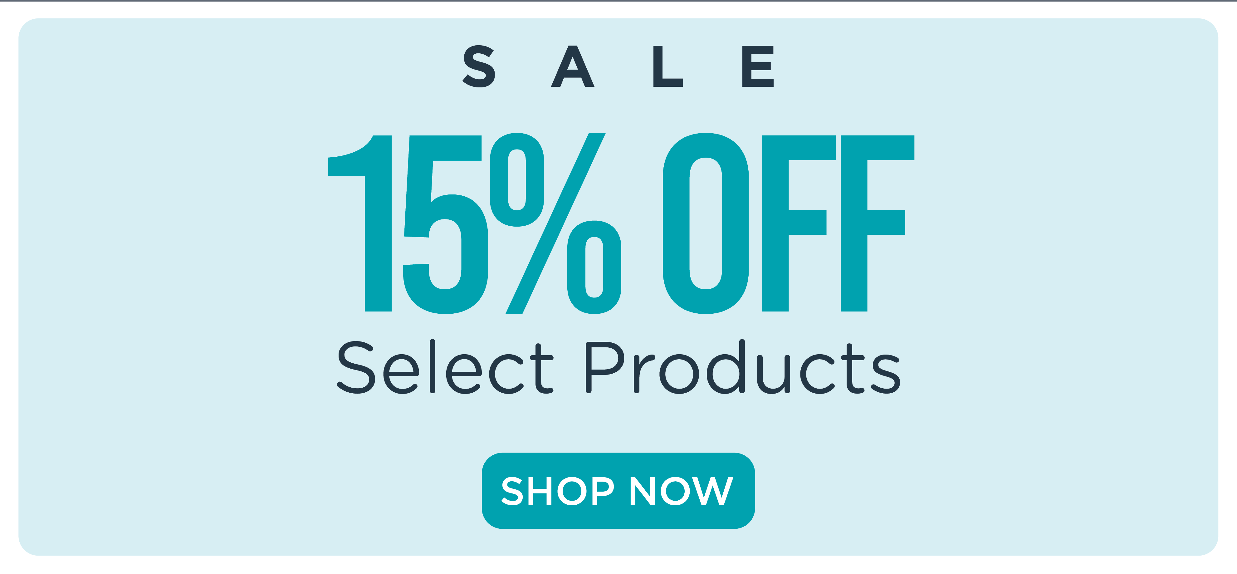 115% off select products5% off select products